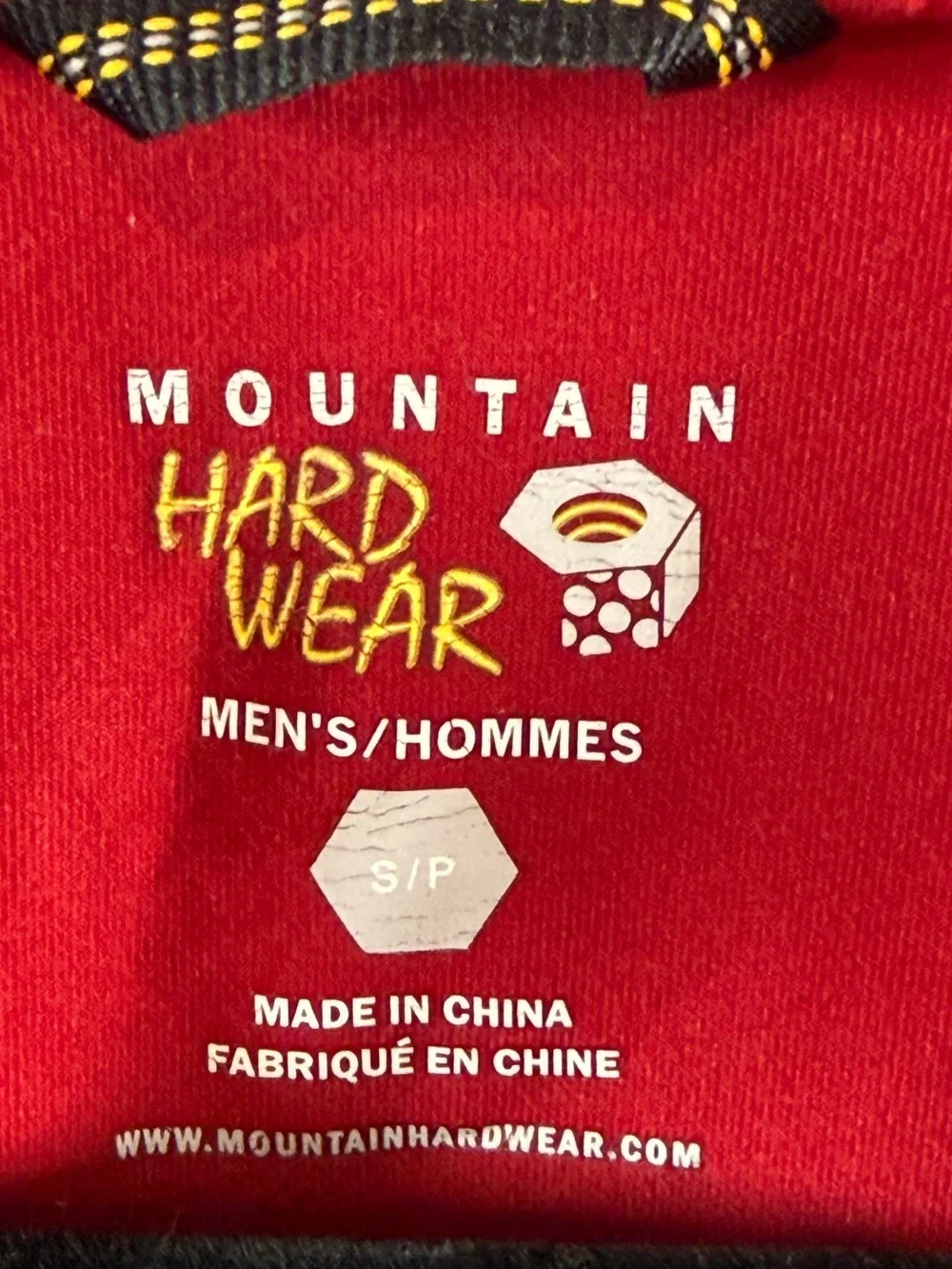 Mountain Hardwear Men’s Base Layer Shirt Quarter Zip Red Size Small